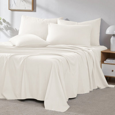 Hotel Quality Flat Sheets Soft Luxury Bed Sheets 100% Egyptian Cotton Single Double King Super King Sizes Bedsheets