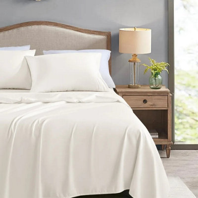 Hotel Quality Flat Sheets Soft Luxury Bed Sheets 100% Egyptian Cotton Single Double King Super King Sizes Bedsheets