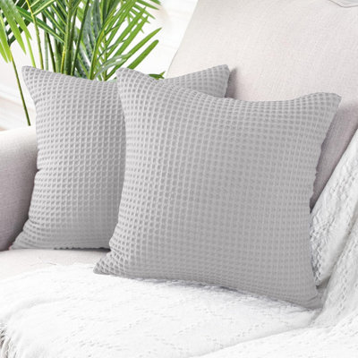 Paoletti Cuscino Hortus Con Ape Ricamata, Velluto Poliestere, Silver Grey, 50x50 Cm - Federa Con Zip, Morbida E Resistente - 2