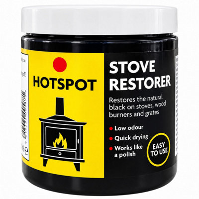 Hotspot Stove Restorer 250ml Restores and Protects Cast Iron Stoves, Fireplaces and Grates