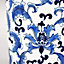 Houck Round Umbrella Stand  - Vase - L20 x W20 x H46 cm - Blue/White