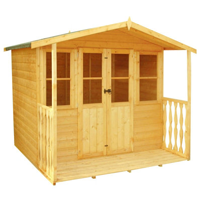 Houghton Shiplap Summerhouse Garden Sun Room Approx 7 x 7 Feet - 3