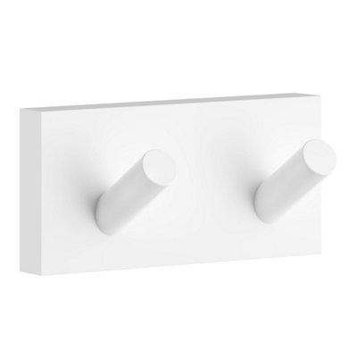 HOUSE - Double Towel Hook, Matte White, Length 90 mm