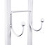 House of Home Clothes Rail Free Standing With Two Shelves White