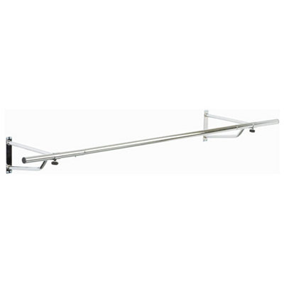 House of Home Clothes Rail  Heavy Duty Wall Mounted Chrome, 6ft