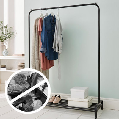 House of Home Freestanding Clothes Rail Heavy Duty with Shoe Rack Storage Adjustable Feet Easy Build - 5