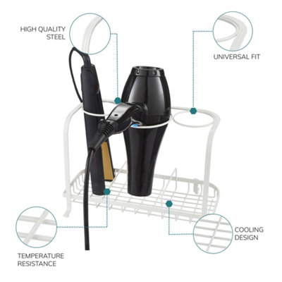 House of Home Freestanding Hair Dryer Straighteners Holder