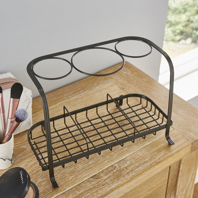 House of Home Freestanding Hair Dryer & Straighteners Holder Storage Stand Cable Tidy in Graphite - 6