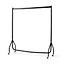 House of Home Heavy Duty Black Metal 4ft Long x 5ft Tall Quality Clothes Rail