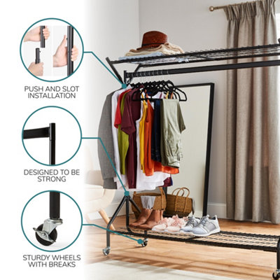 Clothes rail organiser sale