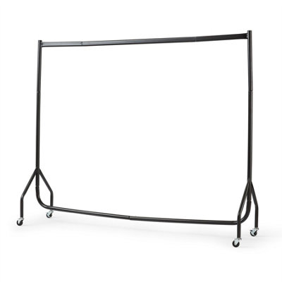 House of Home Heavy Duty Metal Clothes Rail with Wheels 6ft Long x 5ft Tall - 8