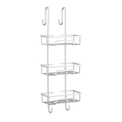 House of Home Shower Caddy 3 Tier Large Aluminium Over Door Bathroom Storage Rack Organiser Silver - 6