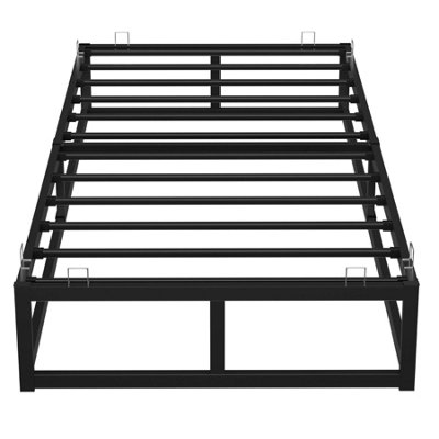 House of Home Single Bed Frame Black Extra Strong Platform Metal Frame ...