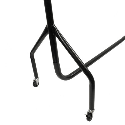 House of Home Superior Extra Heavy Duty Black Metal 4ft Long x 5ft Tall Clothes Rail - 4