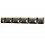 House of Home Wall Mounted Coat Hooks - Hanging Clothes Rack for Doors, Halls, Bedrooms & Entryways - 5 Hooks, Dark Grey