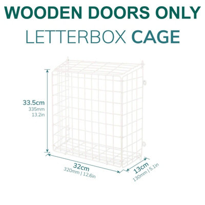 House of Home White Letter Catcher, Letterbox Mail Basket Front Door ...