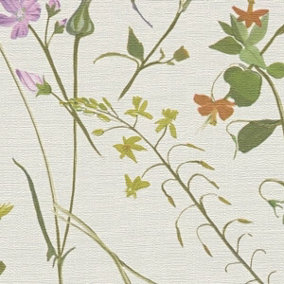 House of Turnowsky Floral Vintage Wallpaper Beige/Multi AS Creation 38901-2