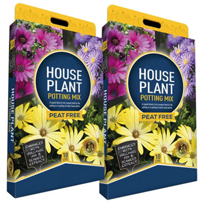 House Plant Potting Mix Compost 10 Litres Perfect For Indoor House Plants With Seaweed Extract
