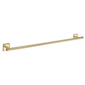 HOUSE - Single Towel Rail in Polished Brass, Length 648 mm