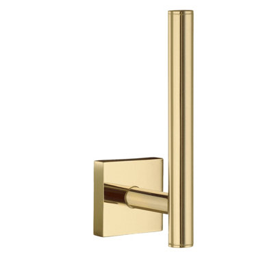 HOUSE - Spare Toilet Roll Holder in Polished Brass