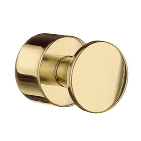 House - Towel Hook in Polished Brass, Pair