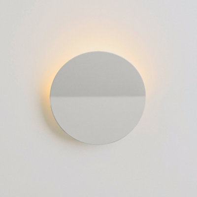 houseof Metal Round Diffuser Wall Light Uplighter - Off White Sand / Cream