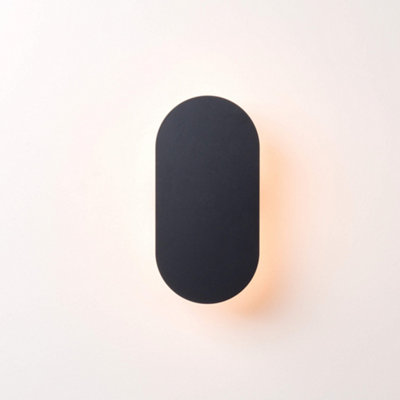 houseof Outdoor Metal Mini Diffuser Wall or Fence Light - Charcoal Grey ...