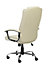 Houston office chair with high back in leather cream
