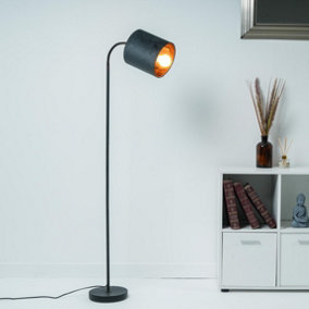 Hove Floor Lamp with Grey Shade