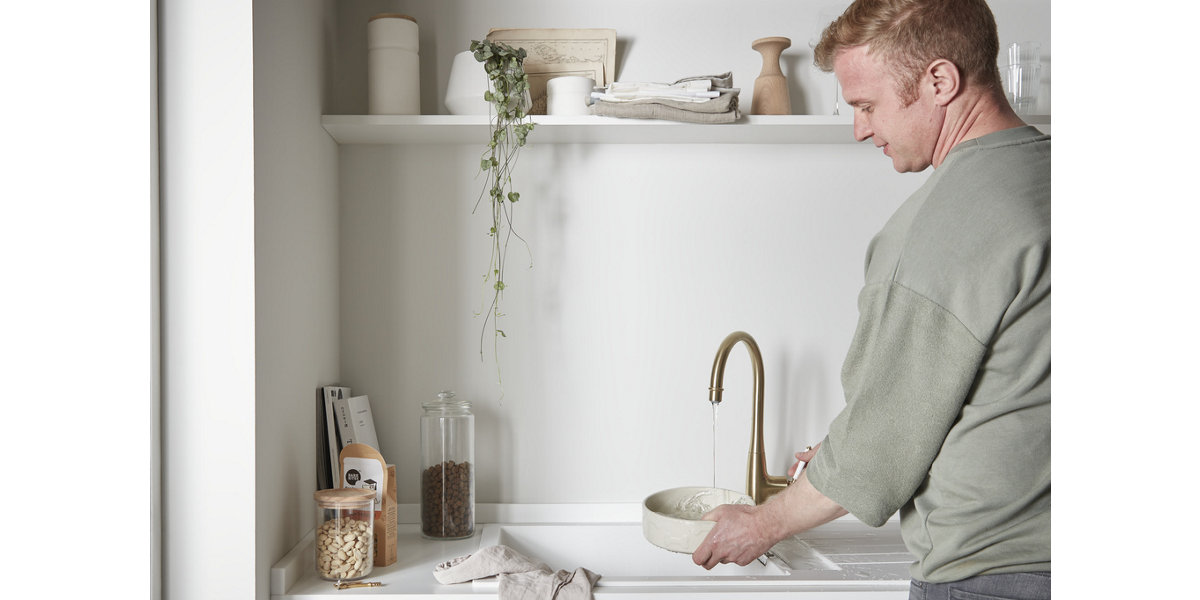 How to fit a kitchen sink Kitchen B&Q