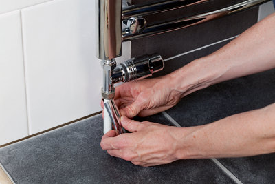 How to fit a new towel radiator Heating Plumbing B Q