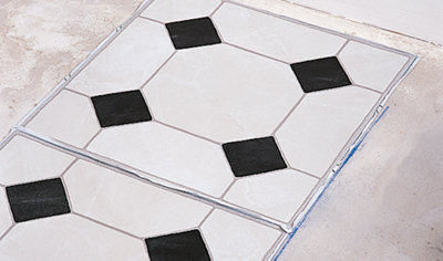 How to lay vinyl floor tiles Flooring Tiling B Q