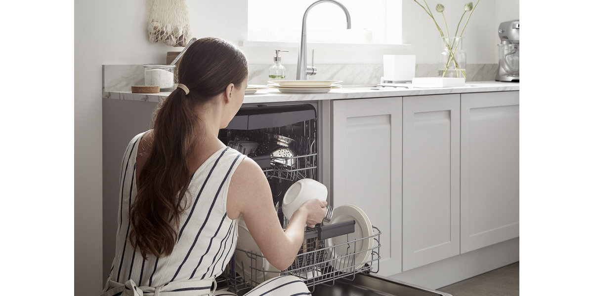 Dishwasher above hot sale washing machine