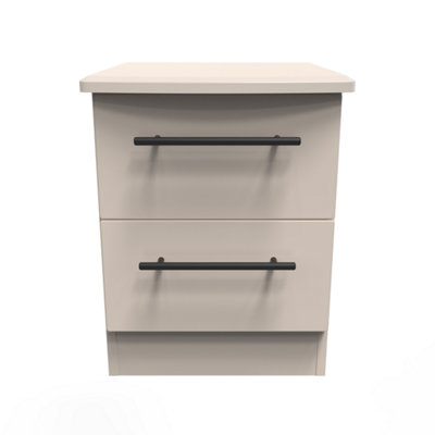 Howard 2 Drawer Bedside Cabinet in Kashmir Matt (Ready Assembled)