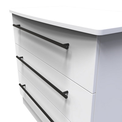 Howard 3 Drawer Chest in White Ash (Ready Assembled)