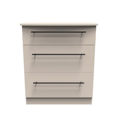 Howard 3 Drawer Deep Chest in Kashmir Matt (Ready Assembled)