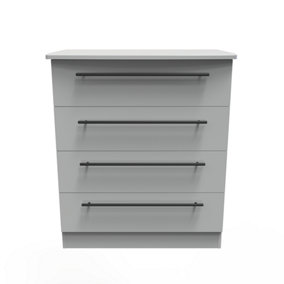 Howard 4 Drawer Chest in Dusk Grey (Ready Assembled)