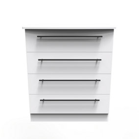 Howard 4 Drawer Chest in White Ash (Ready Assembled)
