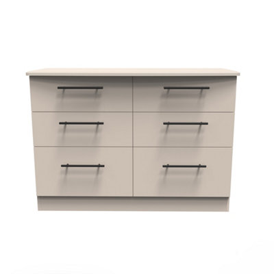 Howard 6 Drawer Wide Chest in Kashmir Matt (Ready Assembled)