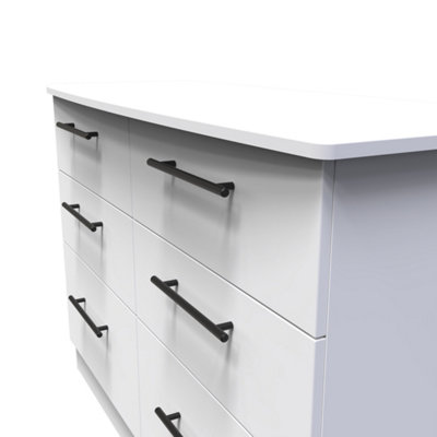 Howard 6 Drawer Wide Chest in White Ash (Ready Assembled)