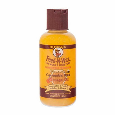 Howard Feed-N-Wax Wood Polish & Conditioner Furniture Feed and Wax 140ml
