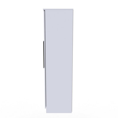 Howard Tall 4 Door 2 Centre Mirrors in White Ash (Ready Assembled)