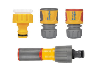 Hozelock 100-100-228 3-in-1 Watering Starter Set Connectors Spray Nozzle