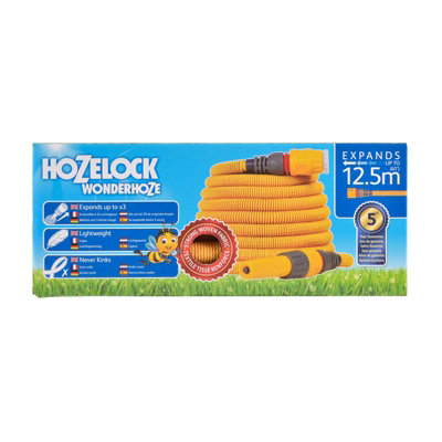 Hozelock 100-100-242 12.5m Wonderhoze Woven Expanding Hose Durable & Lightweight