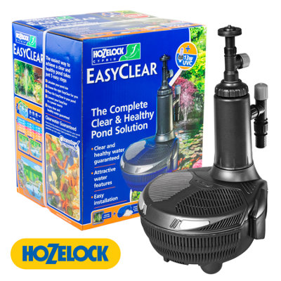 Hozelock 1768 Easyclear 1768 9000L Clear Water Pond Fountain Pump Filter