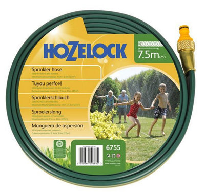 Hozelock 2 in 1 Sprinkler Soaker Pourous Garden Watering Flat Hose 7.5M 6755