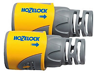 Hozelock 2050P0025 2050 Hose End Connector Plus for 12.5-15mm (1/2-5/8in) Hose (Twin Pack) HOZ2050AV