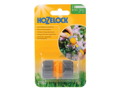 Hozelock 2100P9000 2100 Hose Repair Connector 12.5-15mm (1/2 - 5/8in) HOZ2100