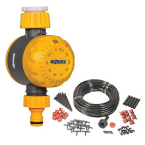 Hozelock 2210 Auto Off Mechanical Water Timer Tap Controller & Irrigation Kit