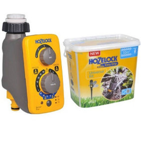 Hozelock 2214 Sensor Controller Plus Water Timer Electronic 7023 Easy Drip Kit